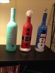 DIY Wine Bottle Christmas Crafts DIY Cuteness