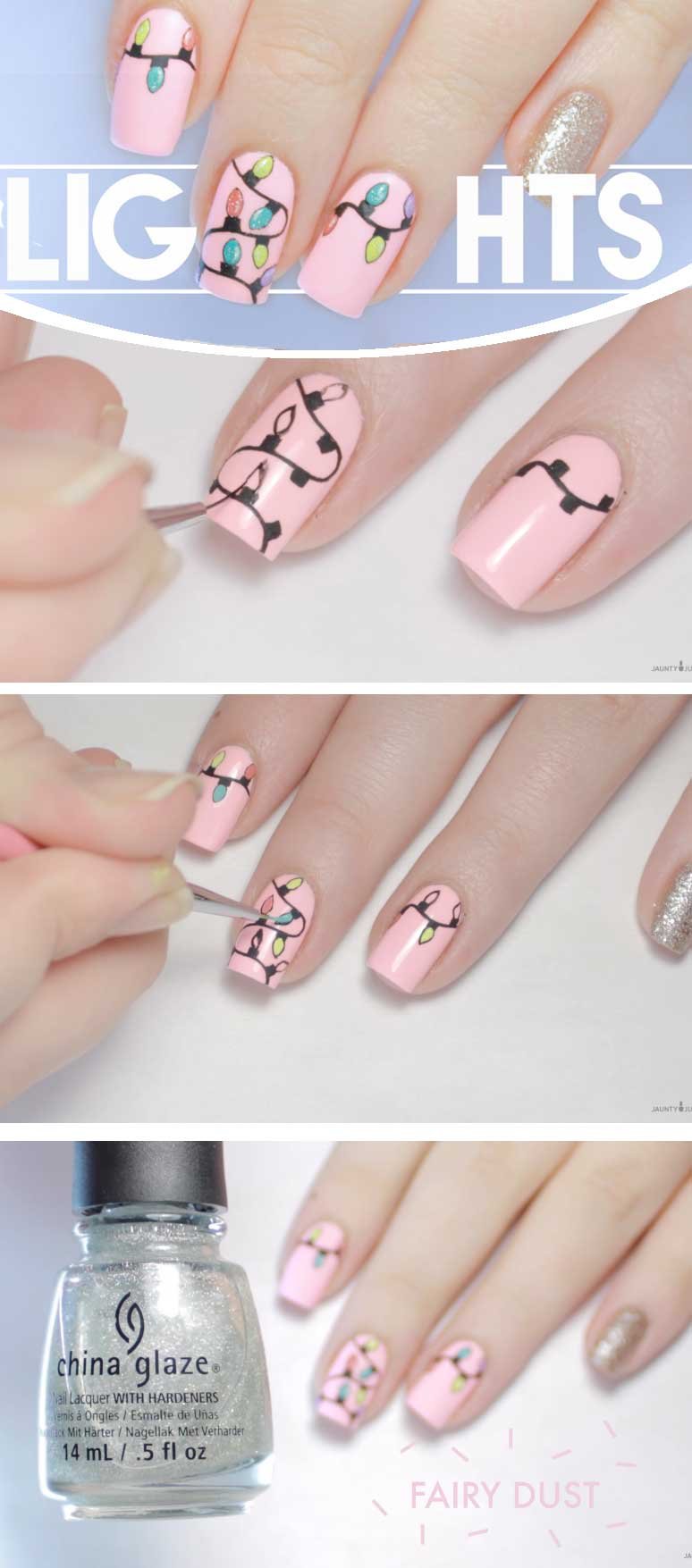 cute christmas nail designs easy do yourself