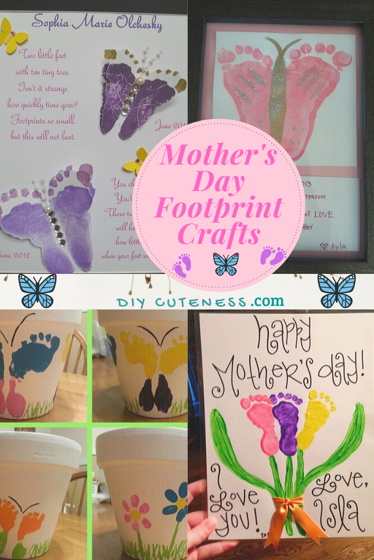 Mothers Day Footprint Art