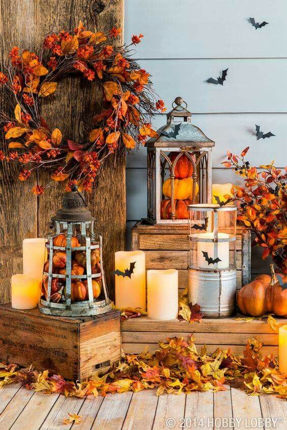 Autumn Spooky Porch Design