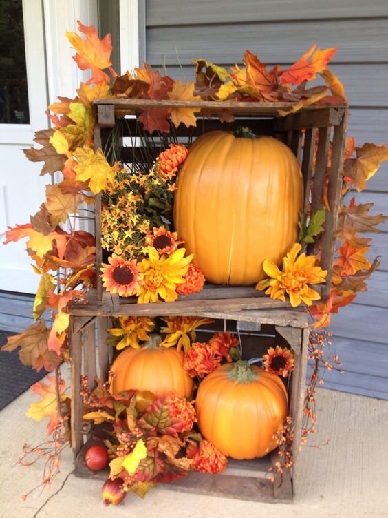 Rustic Fall Porch Decor Ideas DIY Cuteness