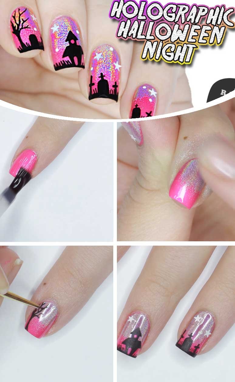 Diy Halloween Nail Designs Diy Cuteness