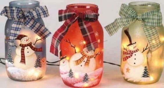 Christmas Light Jar