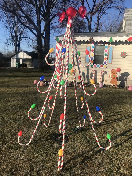 candy cane Christmas tree