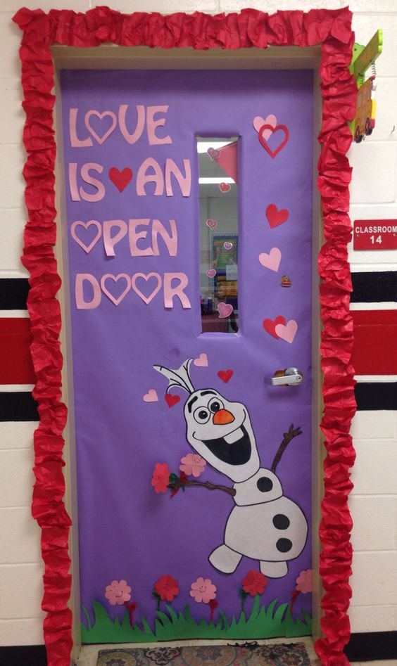 Creative Classroom Door Decorations for Valentine's Day