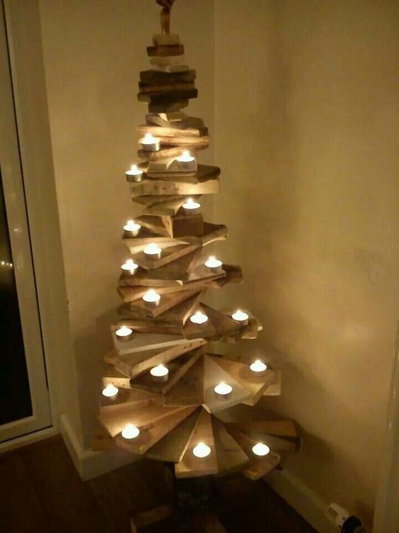 Recycled Pallet Christmas Tree