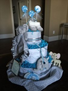 DIY Elephant Diaper Cake - DIY Cuteness