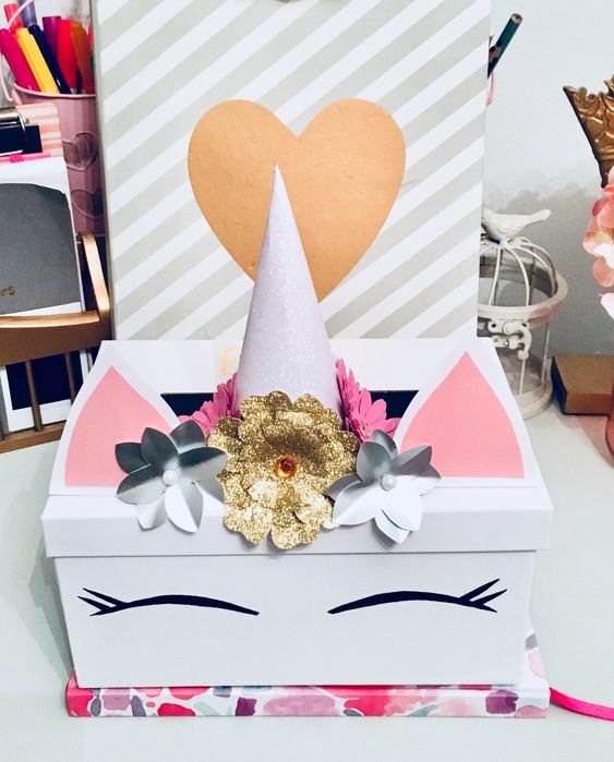 DIY Unicorn Valentines Box - DIY Cuteness Kids Craft