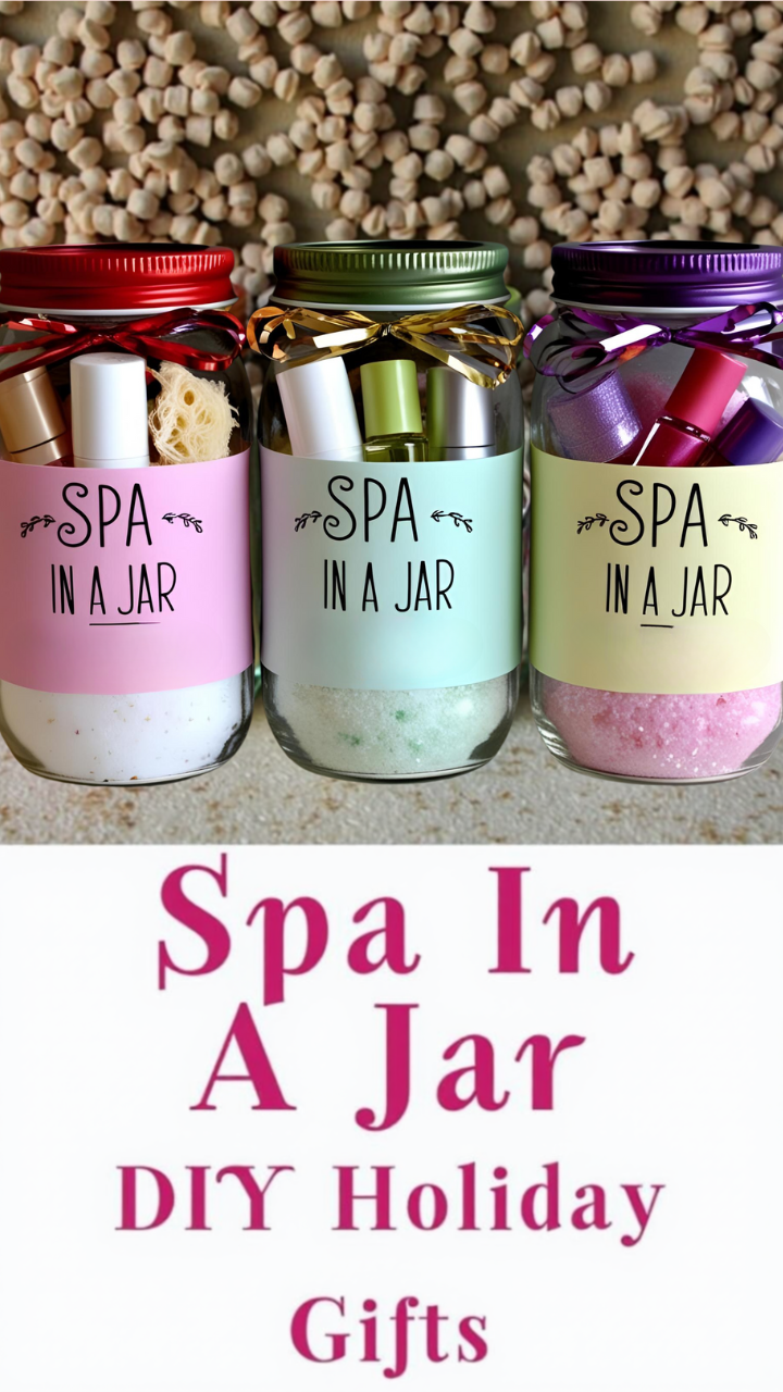 Spa in a Jar DIY Gift for Christmas