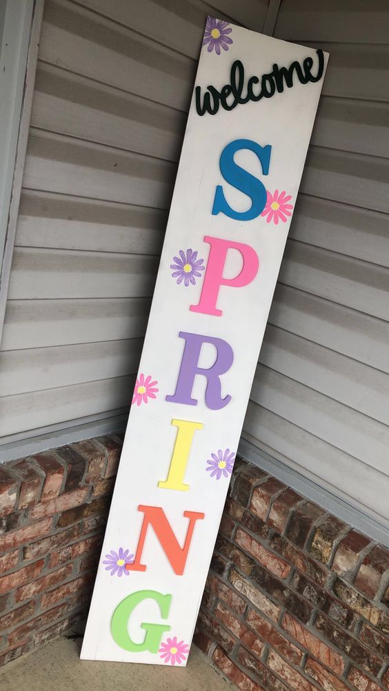 How to Make a Spring Porch Sign