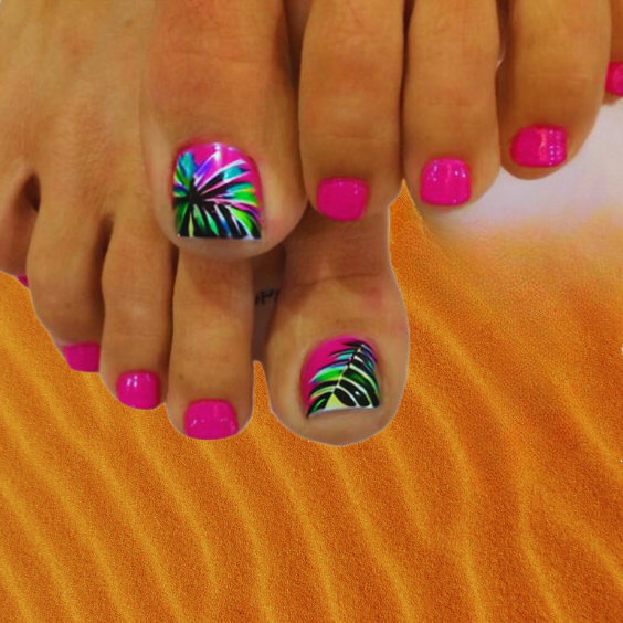 50 Cute Summer Toe Nails for 2022 : Clear Heart Embellishment 1 - Fab Mood  | Wedding Colours, Wedding Themes, Wedding colour palettes