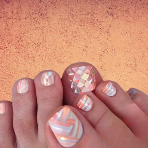 43 Cute Toe Nail Designs : Black and Glitter Toe Nails I Take You | Wedding  Readings | Wedding Ideas | Wedding Dresses | Wedding Theme