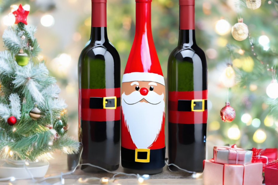 5 DIY Wine Bottle Christmas Crafts