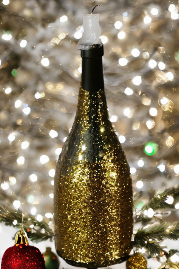 5 DIY Wine Bottle Christmas Crafts