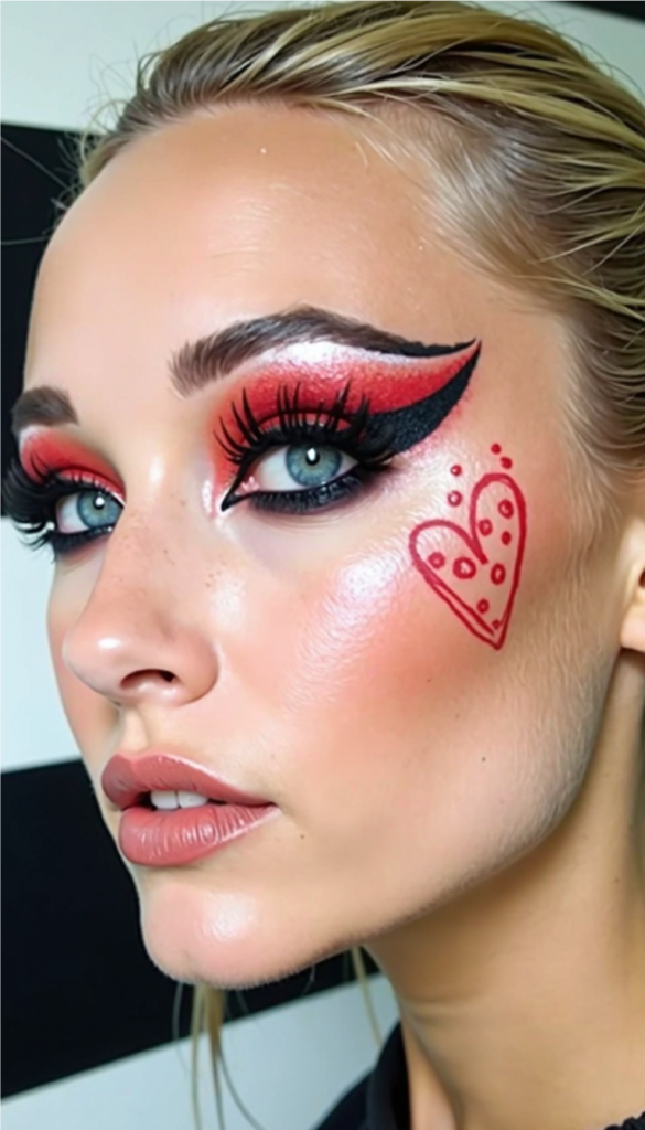 Easy Valentines Day Eye Makeup Step by Step - DIY Cuteness