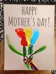 Mothers Day Footprint Art - DIY Cuteness