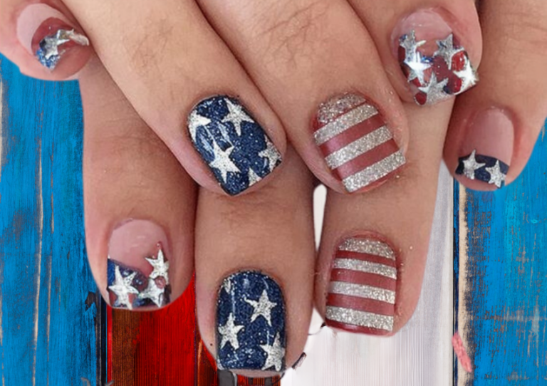 Easy DIY 4th of July Nails for Kids - DIY Cuteness
